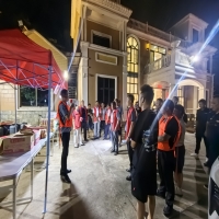 深夜砺兵保民安实战演练筑防线— 双凤乡开展夜间防汛应急演练